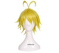 Los Siete pecados mortales Meliodas Cosplay Peluca el Pecado del dragón de la Peluca sintética de la Peluca sintética Resistente al Calor de la ira de Wrath.