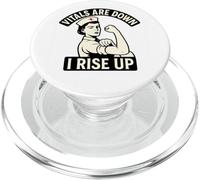 Los signos vitales han bajado, me levanto. Motivación de enfermera. PopSockets PopGrip para MagSafe