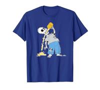Los Simpson: Homer Skeleton Beer Treehouse of Horror Camiseta, Hombre, Azul Real, L