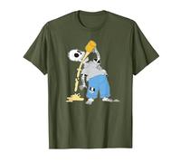 Los Simpson: Homer Skeleton Beer Treehouse of Horror Camiseta, Hombre, Verde Oliva, 3XL