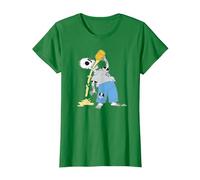 Los Simpson: Homer Skeleton Beer Treehouse of Horror Camiseta, Mujer, Verde Kelly, M