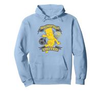 Los Simpsons Soccer Bart Simpson Springfield United Sudadera con Capucha, Unisex para Adultos, Azul Polvoriento, L