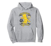 Los Simpsons Soccer Bart Simpson Springfield United Sudadera con Capucha, Unisex para Adultos, Gris Jaspeado, L