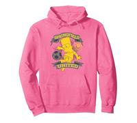 Los Simpsons Soccer Bart Simpson Springfield United Sudadera con Capucha, Unisex para Adultos, Rosa Brillante, M