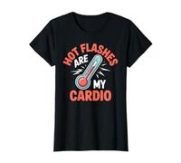 Los sofocos son mi cardio Menopausia de envejecimiento de las mujeres divertidas Camiseta