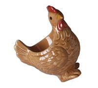 Los soportes artísticos de cerámica para huevos de gallina cuentan con diseño 3D para un almacenamiento seguro y elegantes decoraciones de cocina