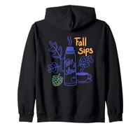 Los sorbos de otoño se Toman con Calma y Vibraciones acogedoras Sudadera con Capucha