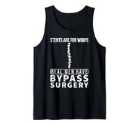 Los stents Son para los débiles Que los Hombres Reales Tienen cirugía de Bypass a corazón Abierto Camiseta sin Mangas