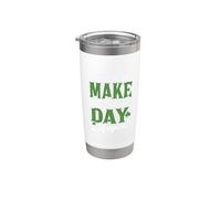 Los sueños de trébol hacen que el día de San Patricio sea mágico Vaso térmico de acero inoxidable de doble pared
