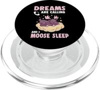 Los sueños me llaman y yo duermo, joven, lindo alce PopSockets PopGrip para MagSafe