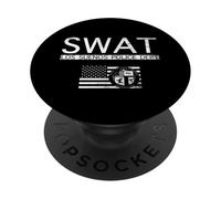 Los Suenos Police SWAT Ready Or Not For Action Tactical Game PopSockets PopGrip Adhesivo