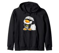 Los superpoderes del superhéroe Bedman Duck Duermen Bien Sudadera con Capucha