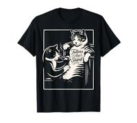 Los Tatuajes de la Camisa del Tatuaje del Gato Que Dan el Gato Son un Artista Divertido estúpido Camiseta