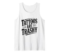 Los Tatuajes Son Basura Divertida Cita para los Amantes del Tatuaje Camiseta sin Mangas