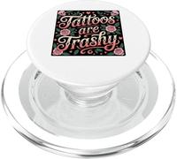 Los tatuajes son basura sarcasmo tatuaje mujeres hombres anti tatuajes PopSockets PopGrip para MagSafe