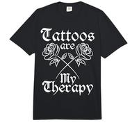 Los Tatuajes Son mi Terapia Tatuador Tatuador entintado Vintage Comfort Colors Adult Heavyweight T-Shirt
