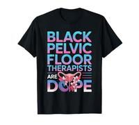 Los terapeutas del suelo pélvico negro son Terapia pélvica con dopaje útero Camiseta