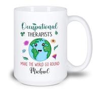 Los Terapeutas Ocupacionales Hacen El Mundo Tazas De Regalo Novedad Tazón De Café Cerámica Tazas Té Regalos Divertidos Para Trabajo Oficina Navidad 330ml