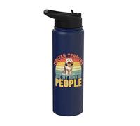 Los terriers tibetanos son mi tipo de gente Terrier tibetano Stainless Steel Insulated Water Bottle