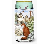 """"Los tesoros de Caroline Fox By The Cottage Tall Boy Koozie Hugger Multicolor""""