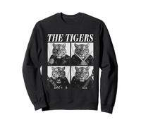 Los Tigres Rockers Animales Gracioso Música Rock Emo Punk Banda Sudadera