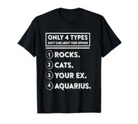 Los Tipos de Humor del Zodiaco de Acuario no Les Importa la opinión Camiseta