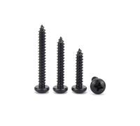 Los tornillos de madera, Tornillos autorroscantes de acero inoxidable, cabeza Phillips plana, M2, M3, M4, negros, 5 a 100 mm, paquete(5mm (50pcs),M2)