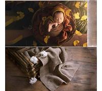 Los trajes de fotografía de los recién nacidos se visten de color rosa, envoltura de plástico para fotos de bebés.