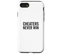 Los tramposos Nunca ganan una Cita Motivacional para los ganadores Carcasa para iPhone SE (2020) / 7/8