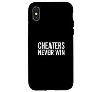 Los tramposos Nunca ganan una Cita Motivacional para los ganadores Carcasa para iPhone X/XS