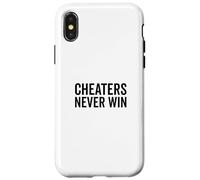 Los tramposos Nunca ganan una Cita Motivacional para los ganadores Carcasa para iPhone X/XS
