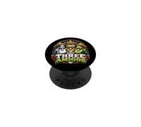 Los Tres Amigos Sal, Lima y Tequila Divertida Fiesta de Beber PopSockets PopGrip Adhesivo