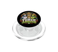 Los Tres Amigos Sal, Lima y Tequila Divertida Fiesta de Beber PopSockets PopGrip para MagSafe