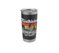 Los triatletas no tienen viejos amores Triatlón Atleta Triatlón Vaso térmico de acero inoxidable de doble pared
