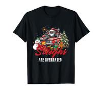 Los trineos están sobrevalorados Classic Muscle Car Santa Entusiasta Camiseta