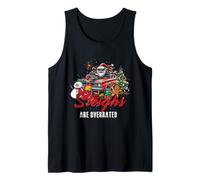 Los trineos están sobrevalorados Classic Muscle Car Santa Entusiasta Camiseta sin Mangas