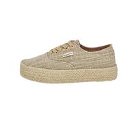 LOS TROPEZIANOS POR Sr. BELARBI Mujer Cosmic Sandalia, Beige Oro, 37 EU