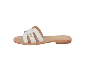 LOS TROPEZIANOS por Sr. Belarbi Mujer Hadamia Zapatos Ciudad Mule y Zueco, Serpiente Blanca, 41 EU