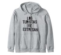 Los turistas me estresan Humor Local Divertido Anti turístico Sudadera con Capucha