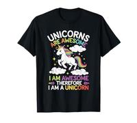 Los Unicornios Son Impresionantes Unicornios Amantes de los Animales Unicornios míticos Camiseta