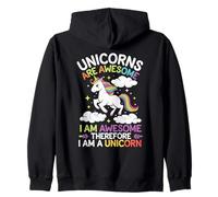 Los Unicornios Son Impresionantes Unicornios Amantes de los Animales Unicornios míticos Sudadera con Capucha