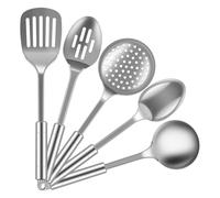 Los utensilios de cocina la 5Pcs fijaron el acero inoxidable con manija lavable