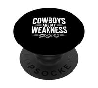 Los Vaqueros Son mi Debilidad Vintage Western PopSockets PopGrip Adhesivo