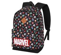 Los Vengadores Chibi-Mochila HS Plus, Negro, 30 x 44 cm, Capacidad 23 L