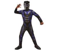 Rubies Disfraz Black Panther Battle Endgame para niños y niñas, Jumpsuit con cubrebotas y máscara, Licencia Oficial Marvel para cumpleaños, Cosplay, Fiestas y Carnaval