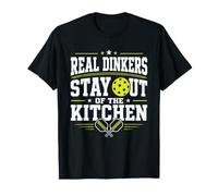 Los Verdaderos Dinkers se Mantienen Fuera de la Cocina Pickleball Court Humor Camiseta