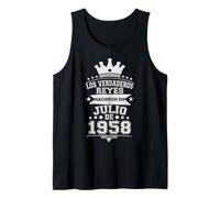 Los Verdaderos Reyes Nacieron en Julio de 1958-68 Años Camiseta sin Mangas