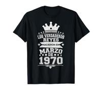 Los Verdaderos Reyes Nacieron en Marzo de 1970-56 Años Camiseta