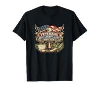 Los Veteranos Mantienen Viva la Libertad Desde 1776 Banderas patrióticas de águila Camiseta