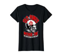 Los Viejos Punks Nunca Mueren Música Punk Rock Mohawk Skull Camiseta gráfica económica, Mujer, Negro, S